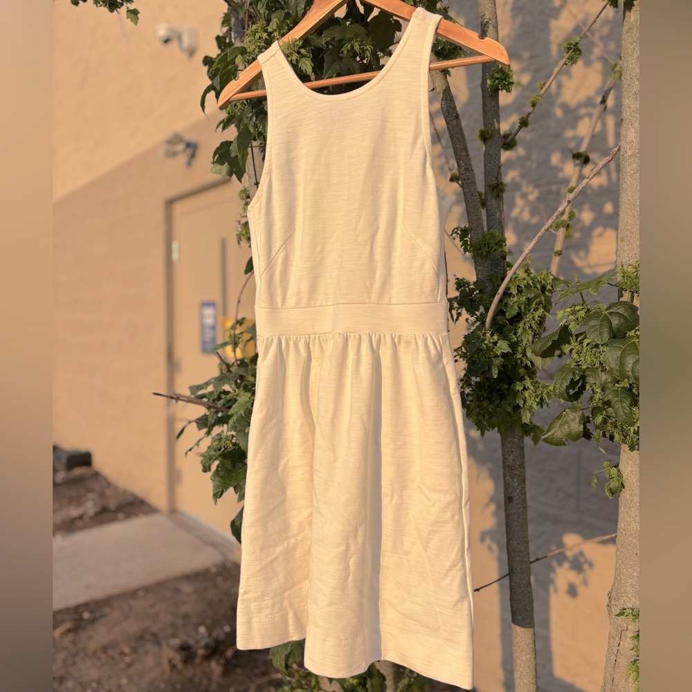 Madewell Cream Sleeveless Dress